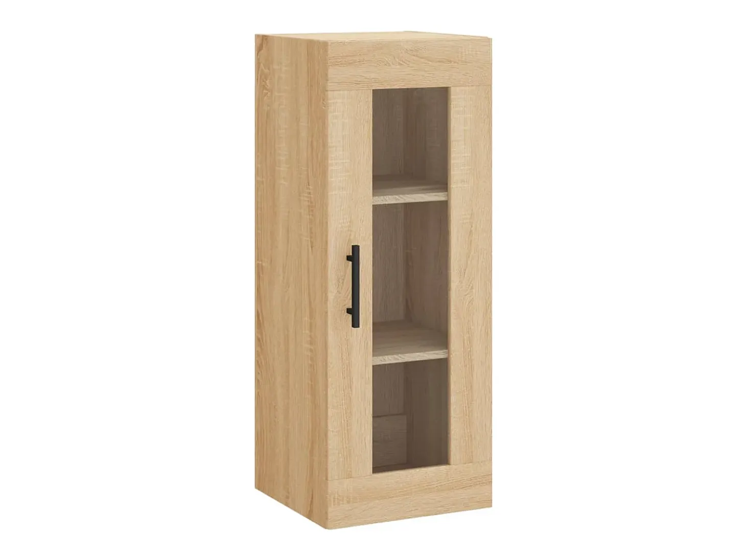 Aparador de madera contrachapada roble Sonoma 34,5x34x180 cm