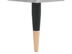 Aparador de madera contrachapada gris hormigón 60x35x70 cm
