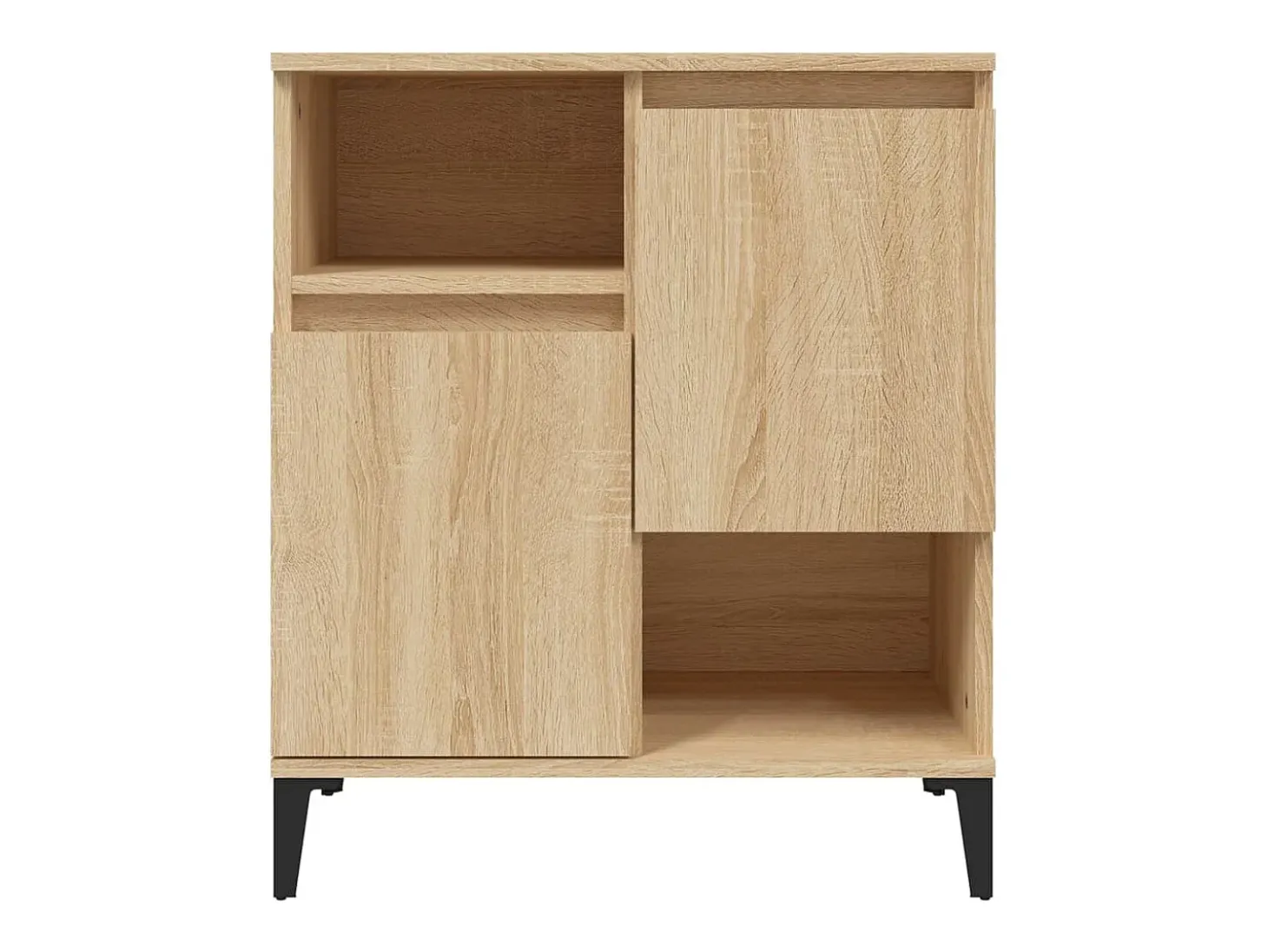 Aparador de madera contrachapada roble Sonoma 60x35x70 cm ES43123