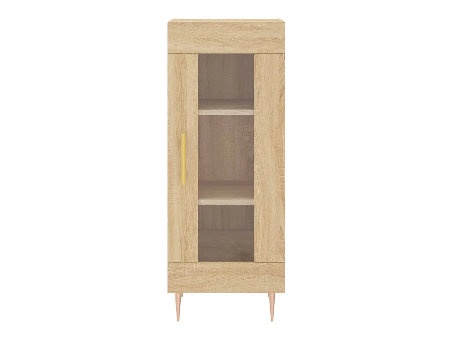 Aparador de madera contrachapada roble Sonoma 34,5x34x180 cm