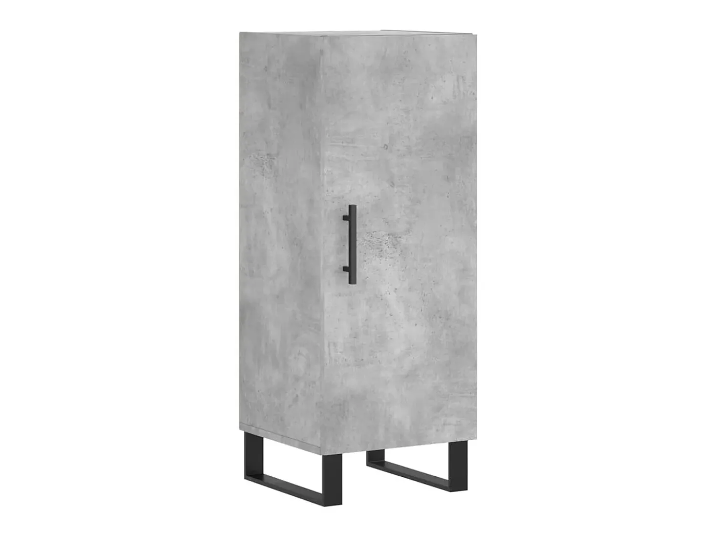 Aparador de madera contrachapada gris hormigón 34,5x34x90 cm ES68552