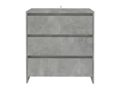 Aparador de madera contrachapada gris hormigón 70x41x75 cm ES36194