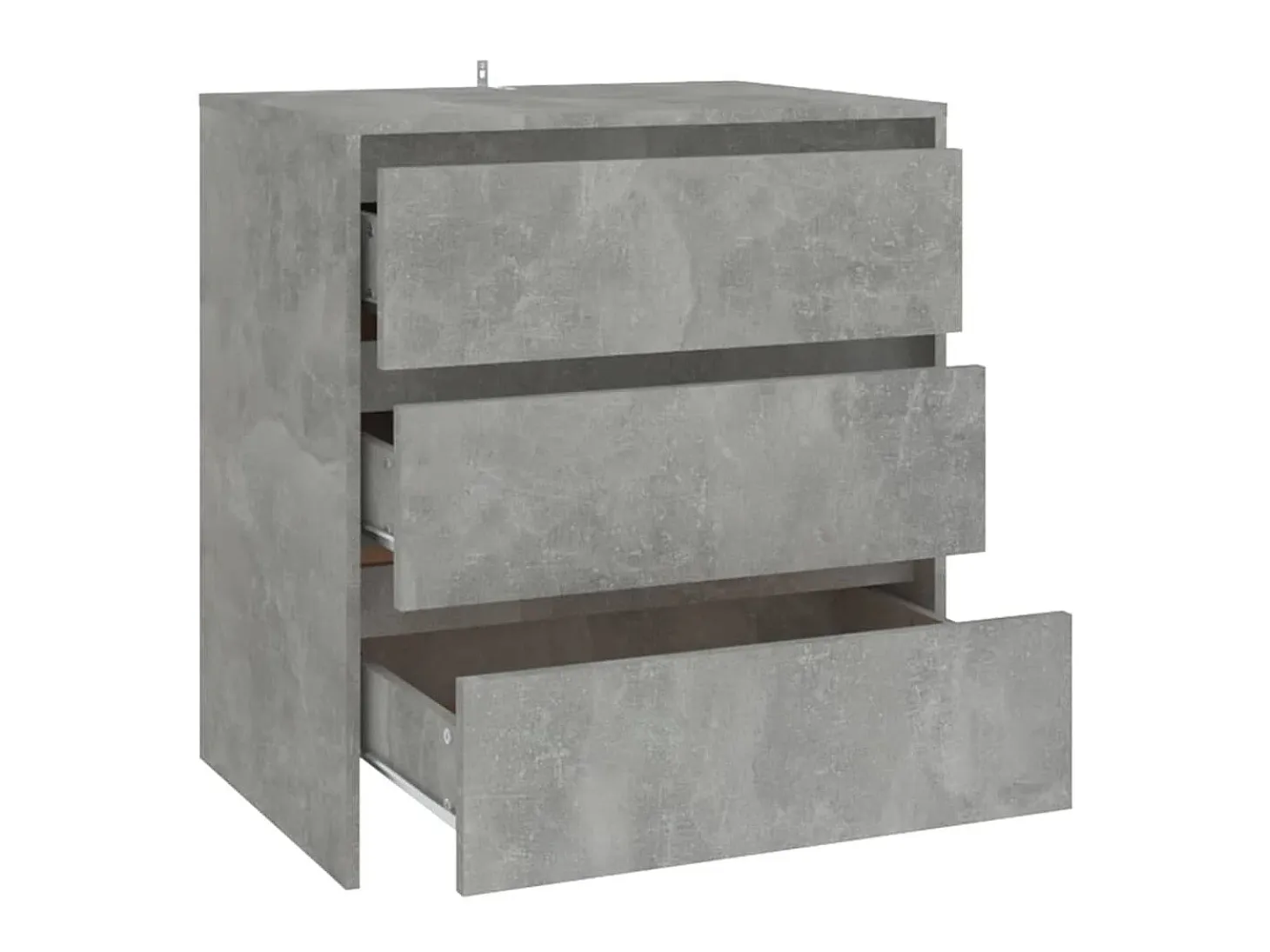 Aparador de madera contrachapada gris hormigón 70x41x75 cm ES36194