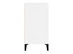 Aparador de madera contrachapada blanco 60x35x70 cm