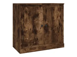Aparador de madera contrachapada roble ahumado 70x35,5x67,5 cm