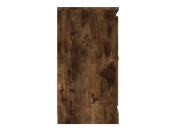 Aparador de madera contrachapada roble ahumado 70x35,5x67,5 cm