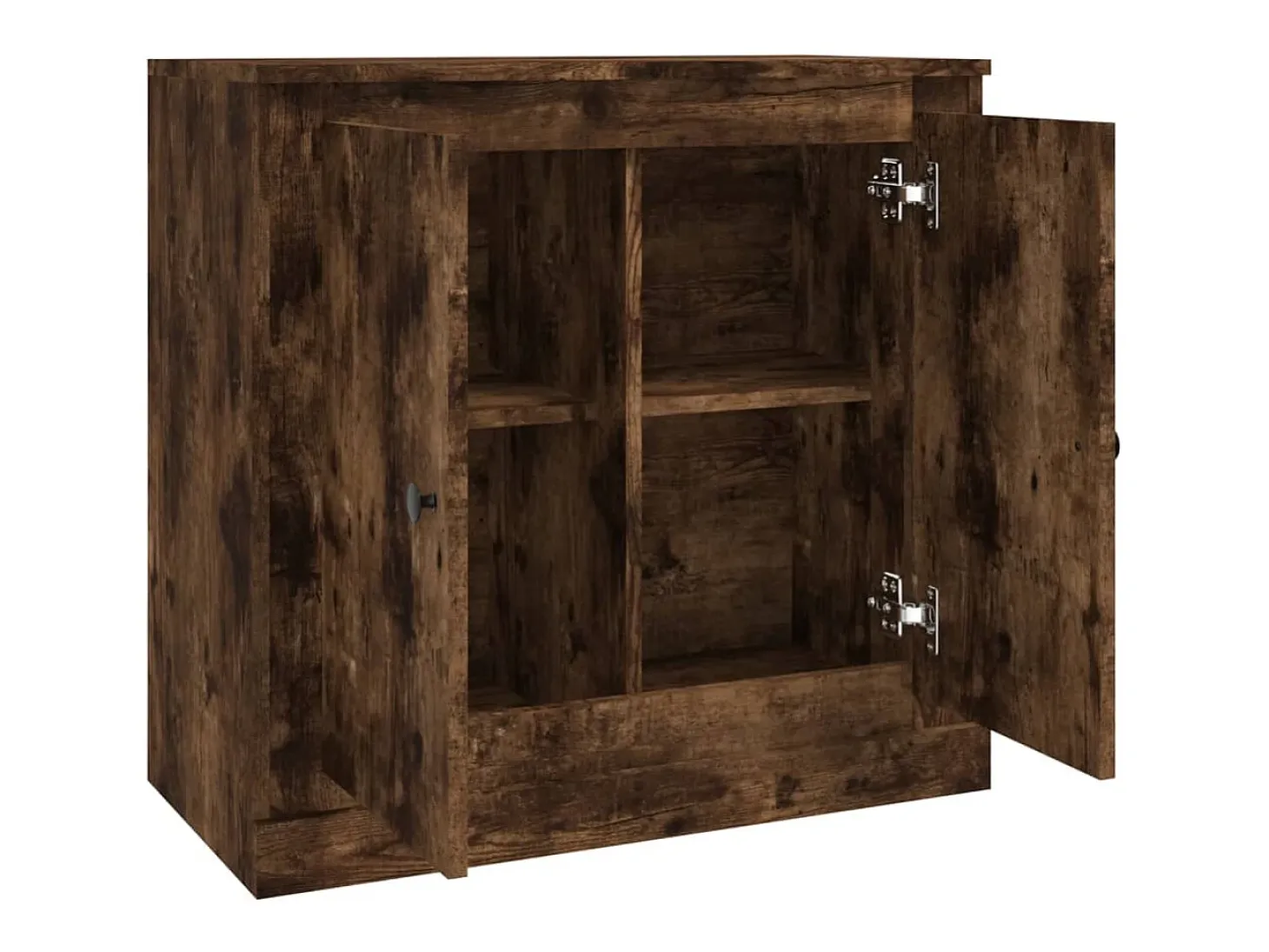 Aparador de madera contrachapada roble ahumado 70x35,5x67,5 cm
