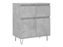 Aparador de madera contrachapada gris hormigón 60x35x70 cm ES88326