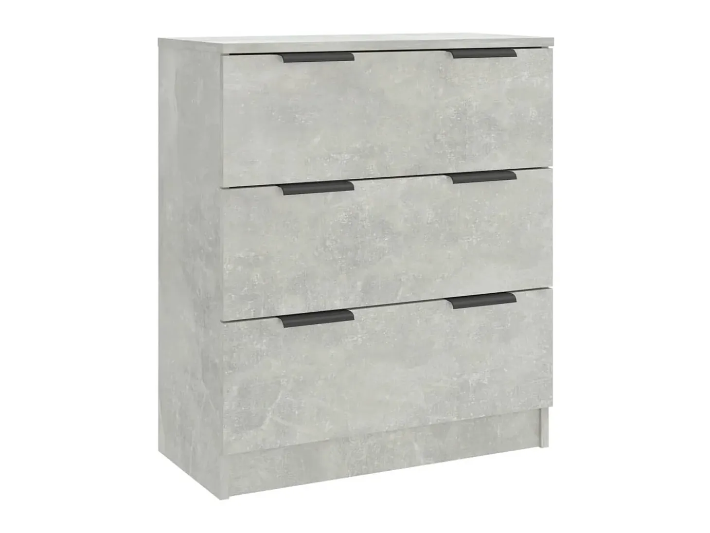 Aparador de madera contrachapada gris hormigón 60x30x70 cm ES12576