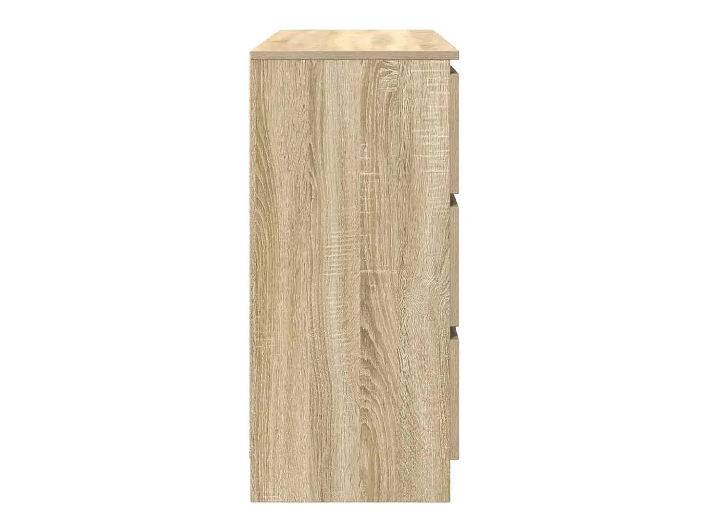 Aparador de madera contrachapada roble sonoma 100x35x76 cm
