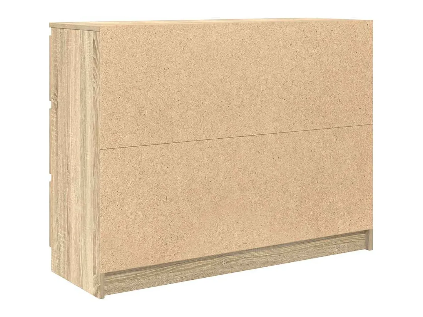 Aparador de madera contrachapada roble sonoma 100x35x76 cm