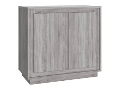 Aparador de madera contrachapada gris Sonoma 80x34x75 cm ES22870