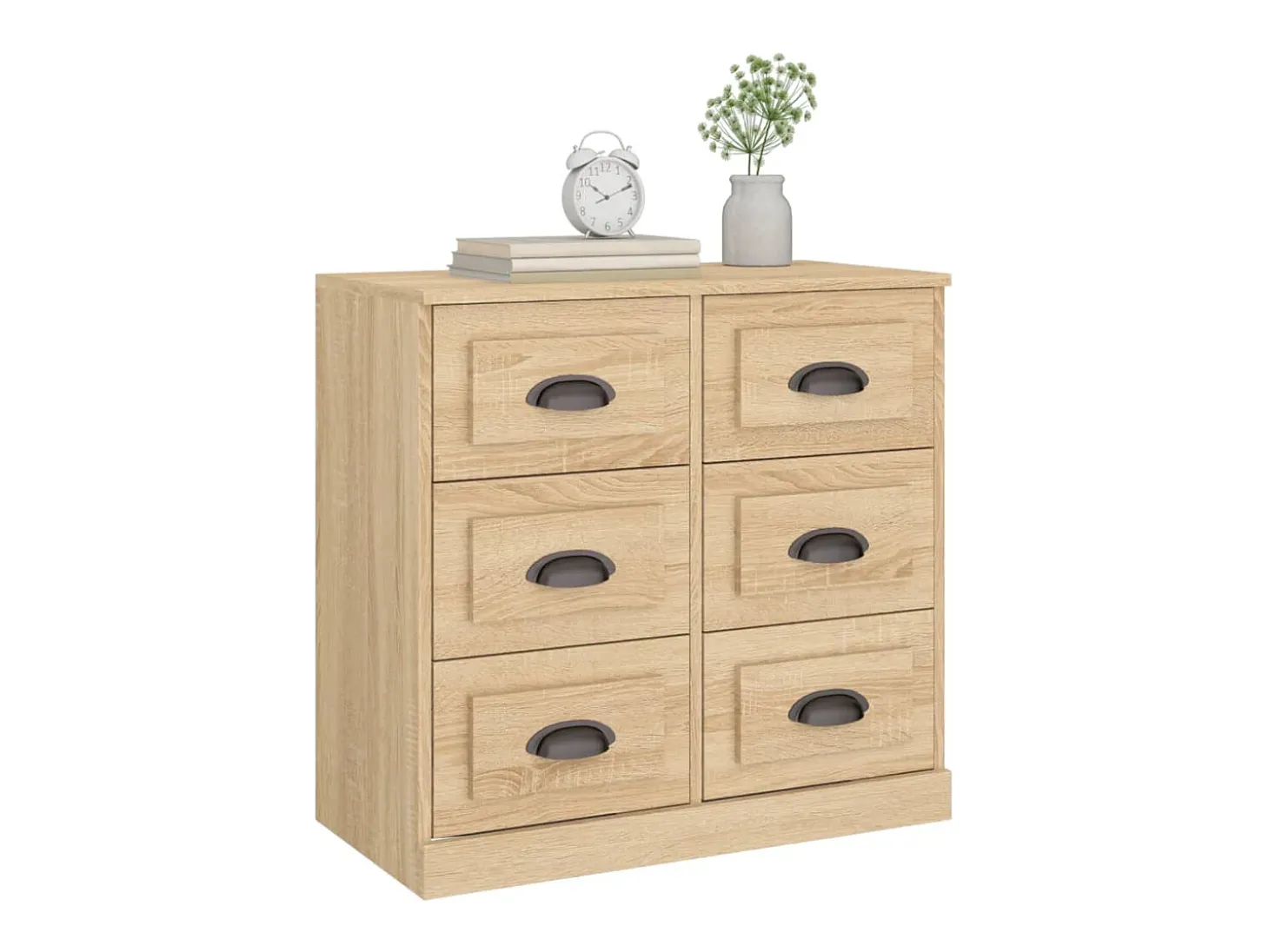 Aparador de madera contrachapada roble Sonoma 70x35,5x67,5 cm ES971390