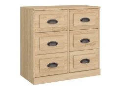Aparador de madera contrachapada roble Sonoma 70x35,5x67,5 cm ES971390
