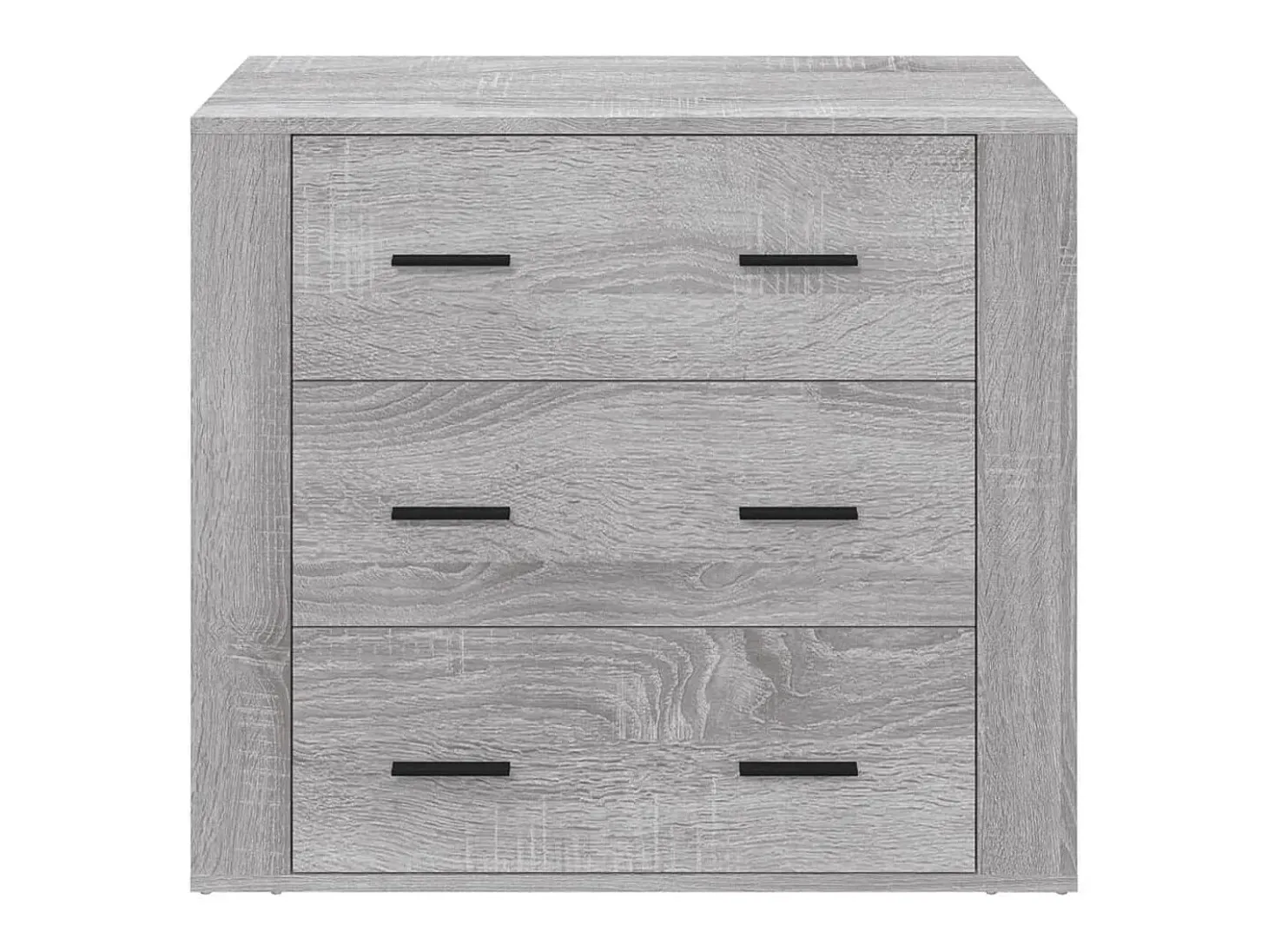 Aparador de madera contrachapada gris Sonoma 80x33x70 cm ES53698