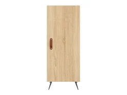 Aparador de madera contrachapada roble Sonoma 34,5x34x180 cm