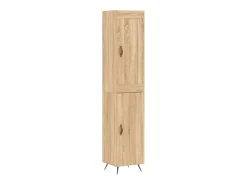 Aparador de madera contrachapada roble Sonoma 34,5x34x180 cm