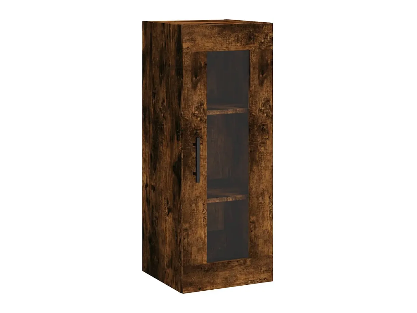 Aparador de madera contrachapada roble ahumado 34,5x34x180 cm ES32585