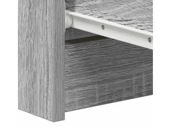 Aparador de madera contrachapada Sonoma gris 60x35x98,5 cm