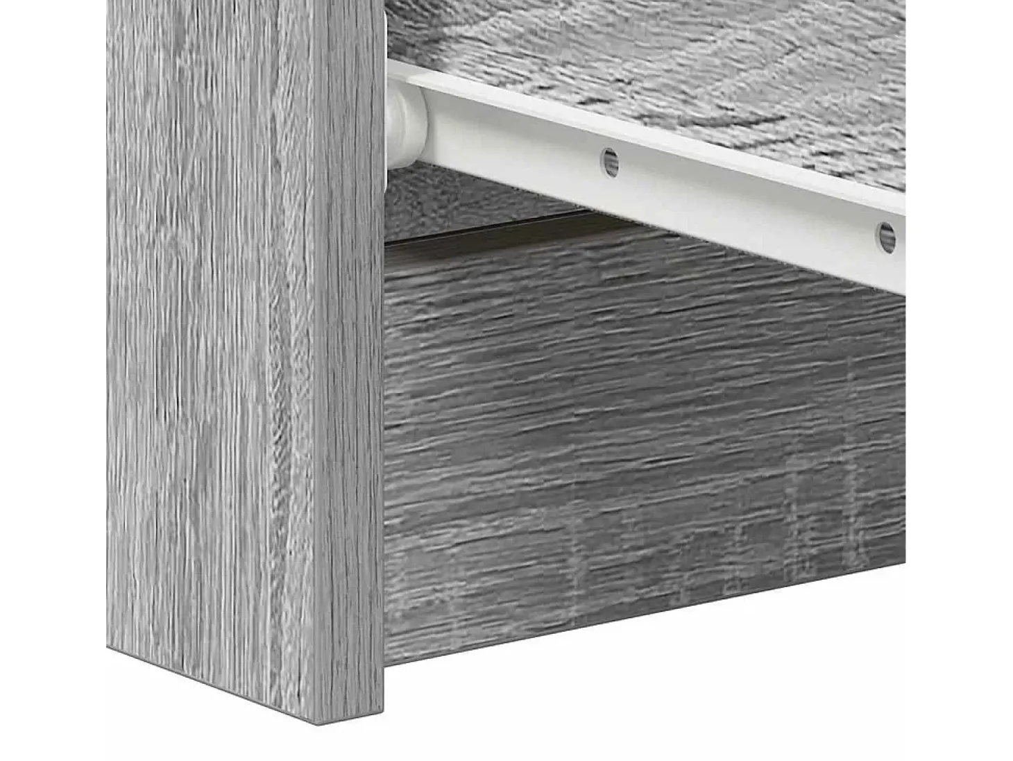 Aparador de madera contrachapada Sonoma gris 60x35x98,5 cm