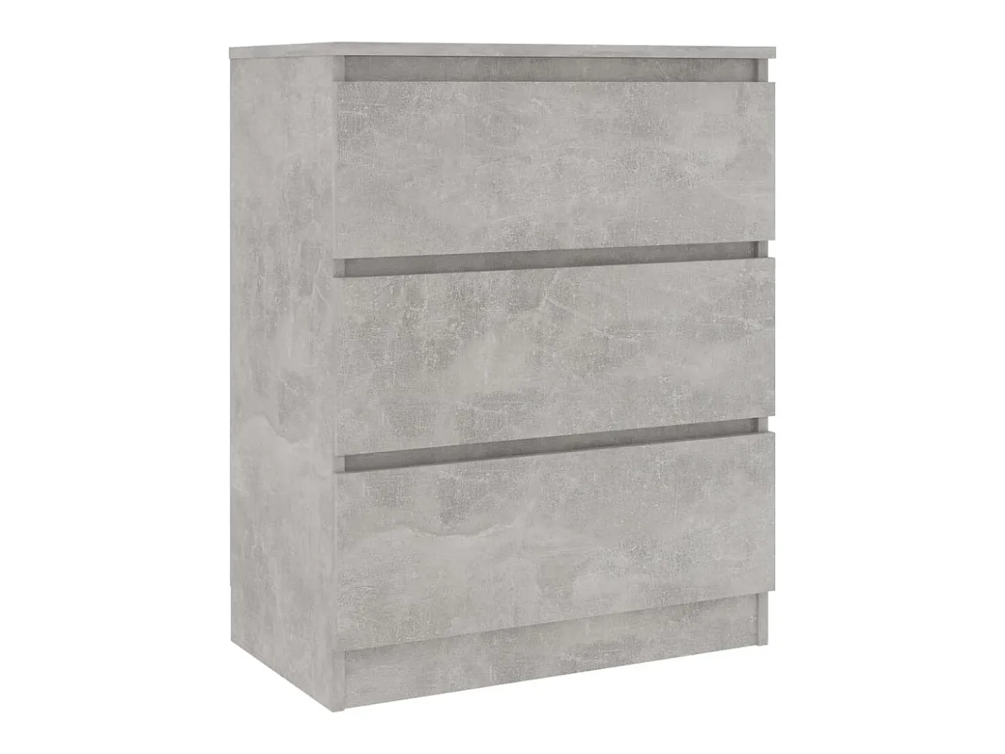 Aparador de madera contrachapada gris hormigón 60x35x76 cm ES93832