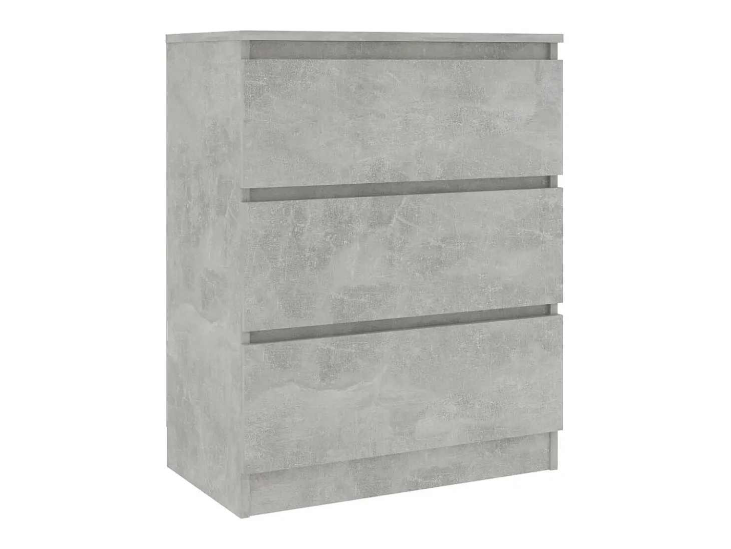 Aparador de madera contrachapada gris hormigón 60x35x76 cm ES93832