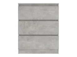 Aparador de madera contrachapada gris hormigón 60x35x76 cm ES93832