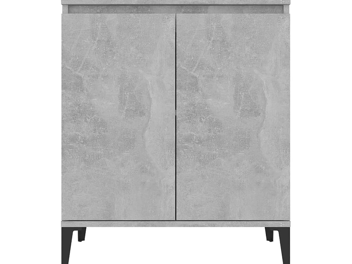 Aparador de madera contrachapada gris hormigón 60x35x70 cm ES77712