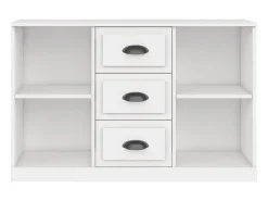 Aparador de madera contrachapada blanco 104,5x35,5x67,5 cm ES70932