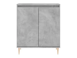 Aparador de madera contrachapada gris hormigón 60x35x70 cm ES15069