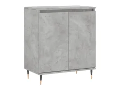 Aparador de madera contrachapada gris hormigón 60x35x70 cm ES15069