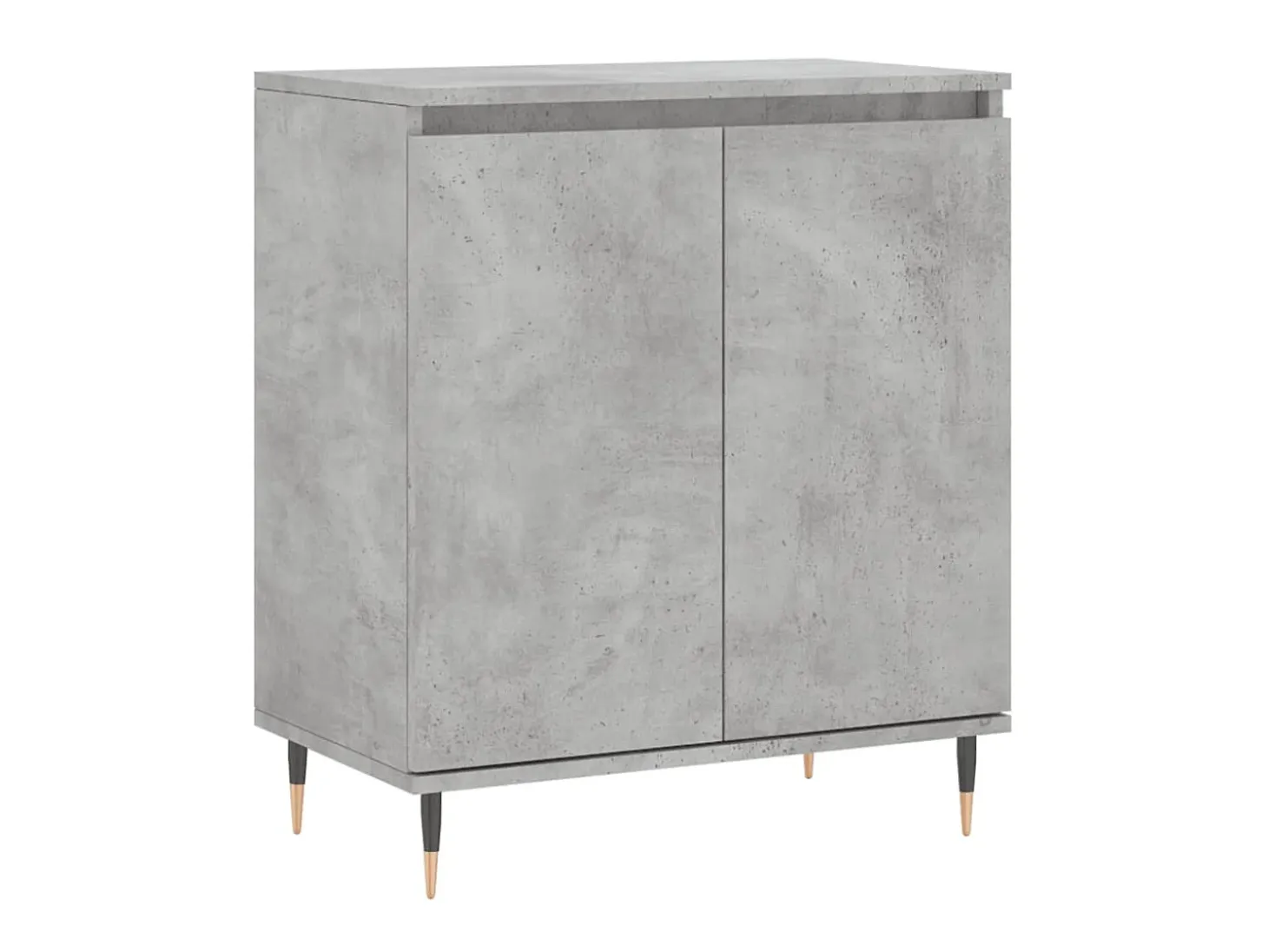 Aparador de madera contrachapada gris hormigón 60x35x70 cm ES15069