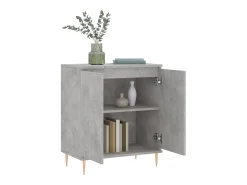 Aparador de madera contrachapada gris hormigón 60x35x70 cm ES15069
