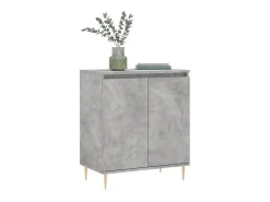 Aparador de madera contrachapada gris hormigón 60x35x70 cm ES15069