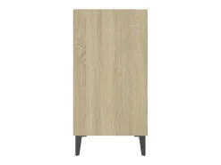 Aparador de madera contrachapada color roble Sonoma 57x35x70 cm