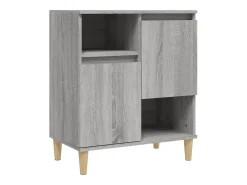 Aparador de madera contrachapada gris Sonoma 60x35x70 cm ES57967