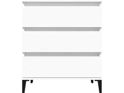 Aparador de madera contrachapada blanco 60x35x70 cm ES36495