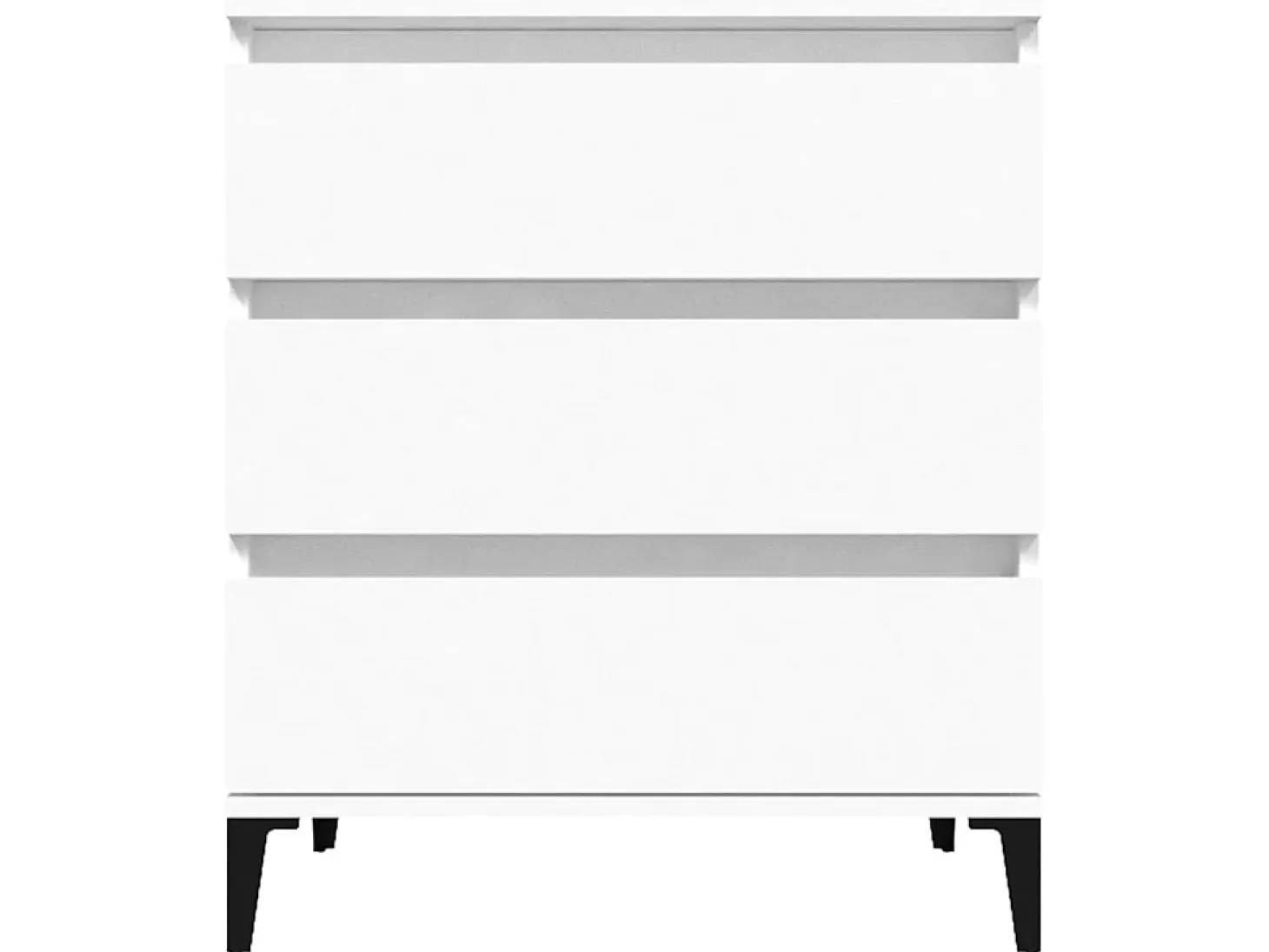 Aparador de madera contrachapada blanco 60x35x70 cm ES36495