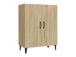Aparador de madera contrachapada roble Sonoma 70x34x90 cm ES97577