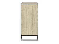 Aparador de madera contrachapada roble sonoma 62x35x76 cm