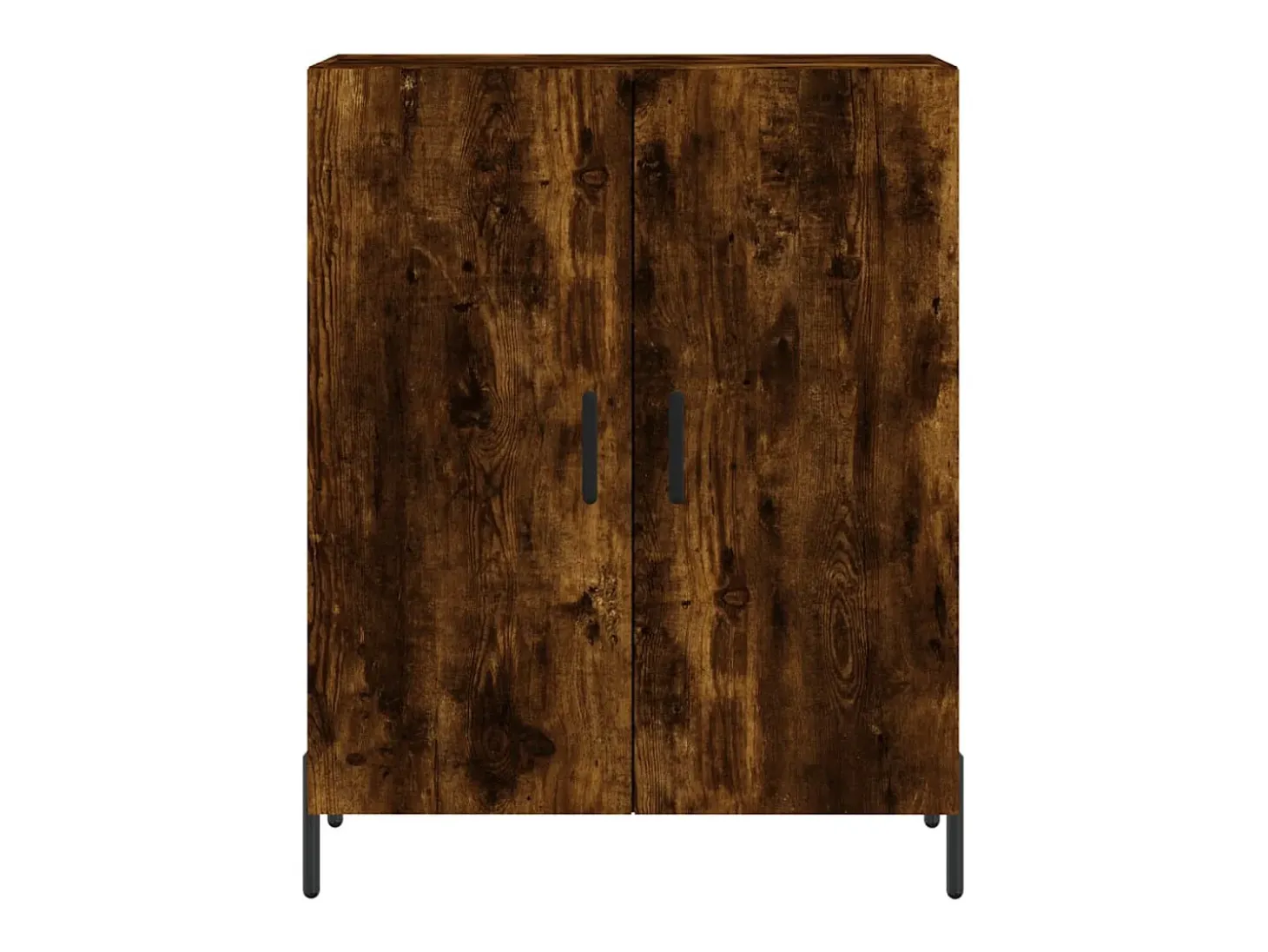 Aparador de madera de ingeniería roble ahumado 69,5x34x90 cm ES69184