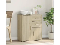 Aparador de madera de ingeniería roble Sonoma 60x31x70 cm ES475172