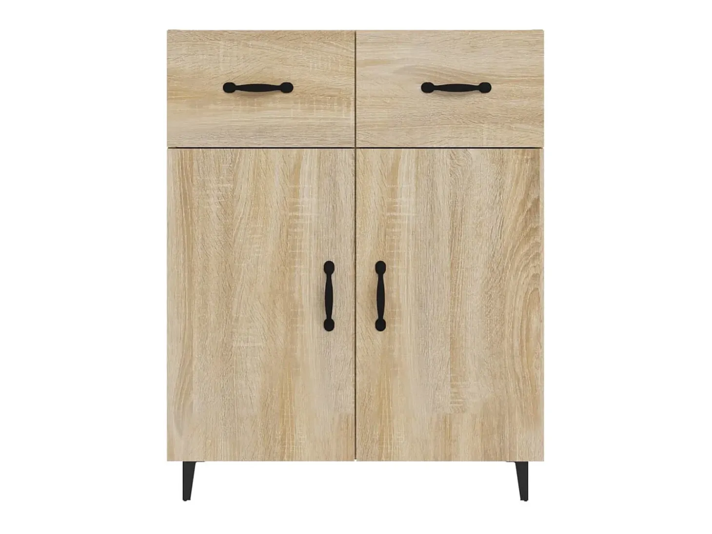 Aparador de madera de ingeniería roble Sonoma 69,5x34x90 cm ES84081