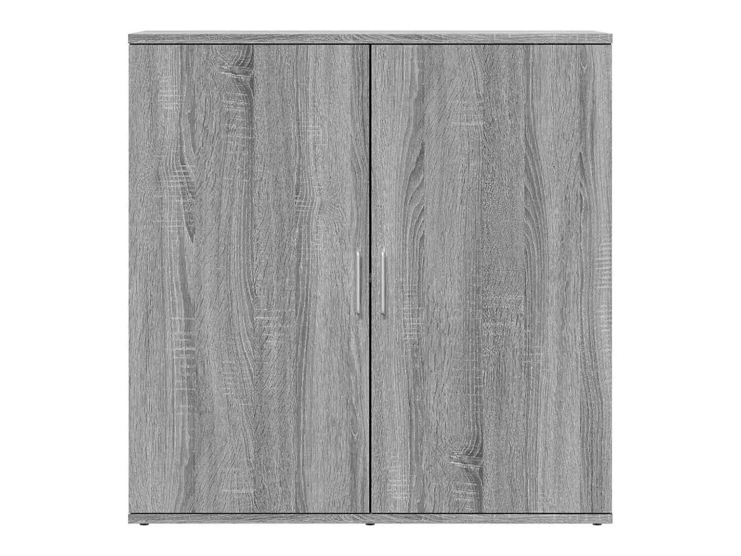 Aparador de madera de ingeniería gris Sonoma 79x38x80 cm