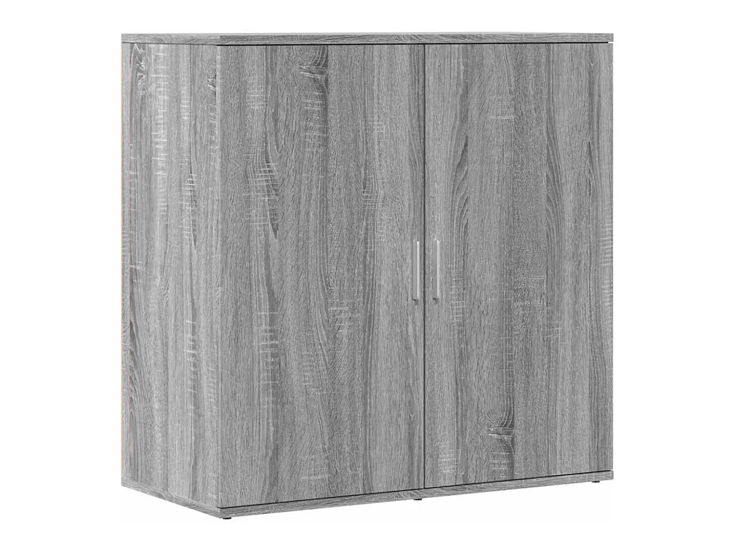 Aparador de madera de ingeniería gris Sonoma 79x38x80 cm