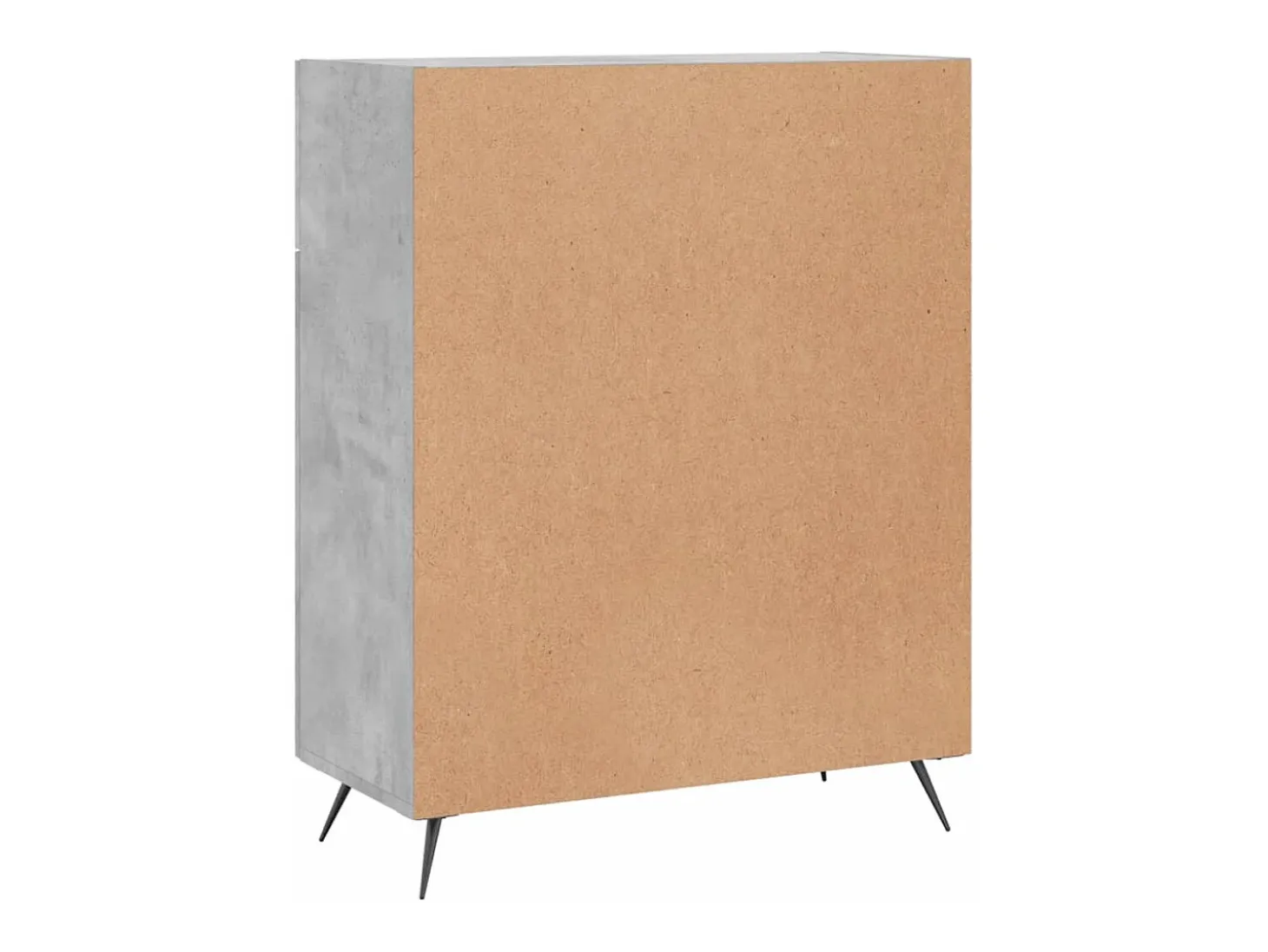 Aparador de madera de ingeniería gris hormigón 69,5x34x90 cm