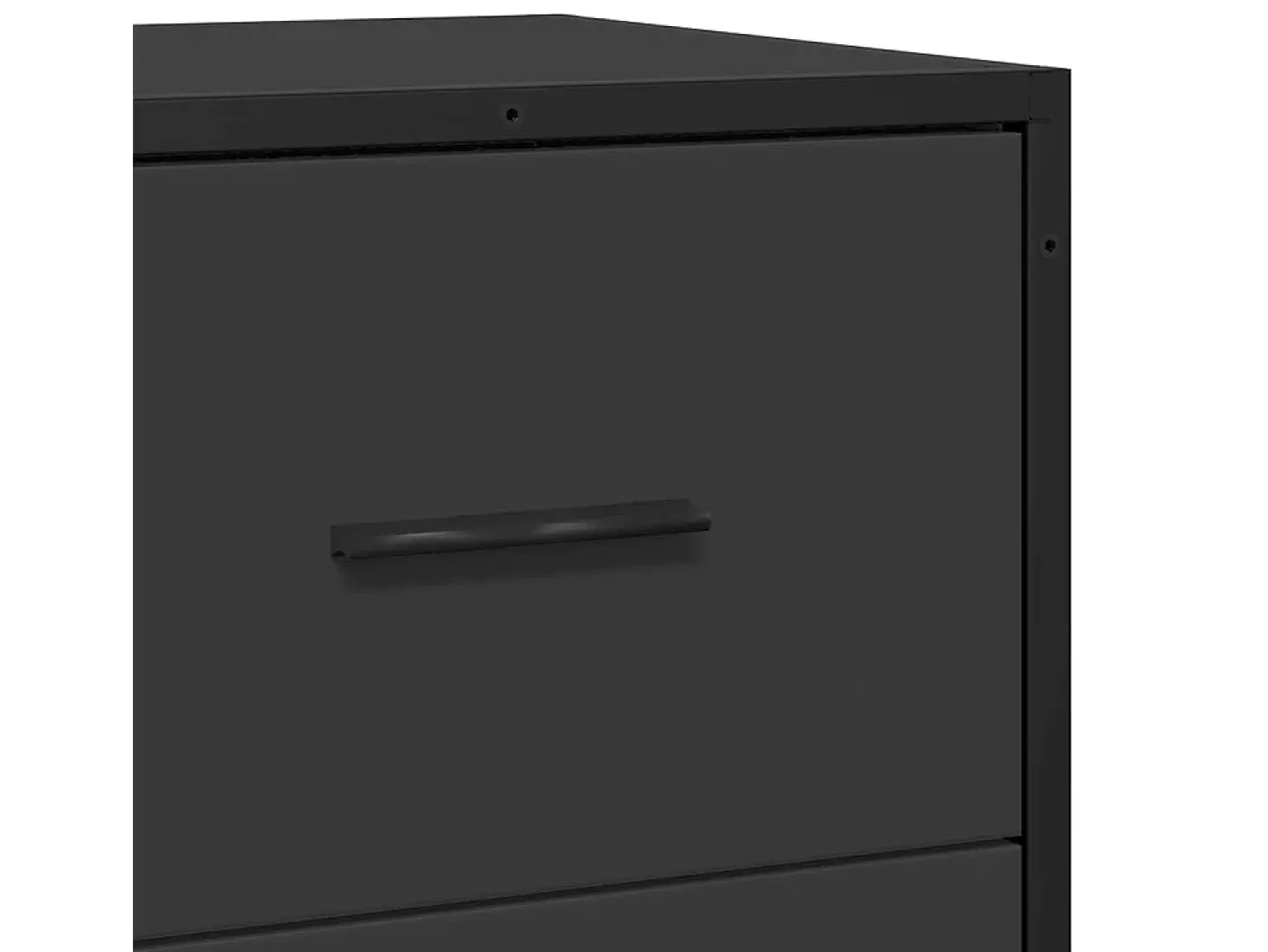 Aparador de madera de ingeniería negro 68x35x76 cm