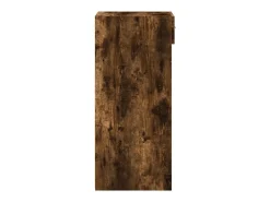 Aparador de madera de ingeniería roble ahumado 30x42,5x93 cm