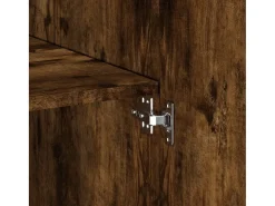 Aparador de madera de ingeniería roble ahumado 80x42,5x185 cm