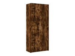 Aparador de madera de ingeniería roble ahumado 80x42,5x185 cm
